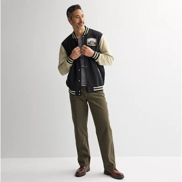 Yellowstone Dutton Ranch Full Snap Varsity Colorblock Jacket - Men's Size XL - Picture 1 of 10